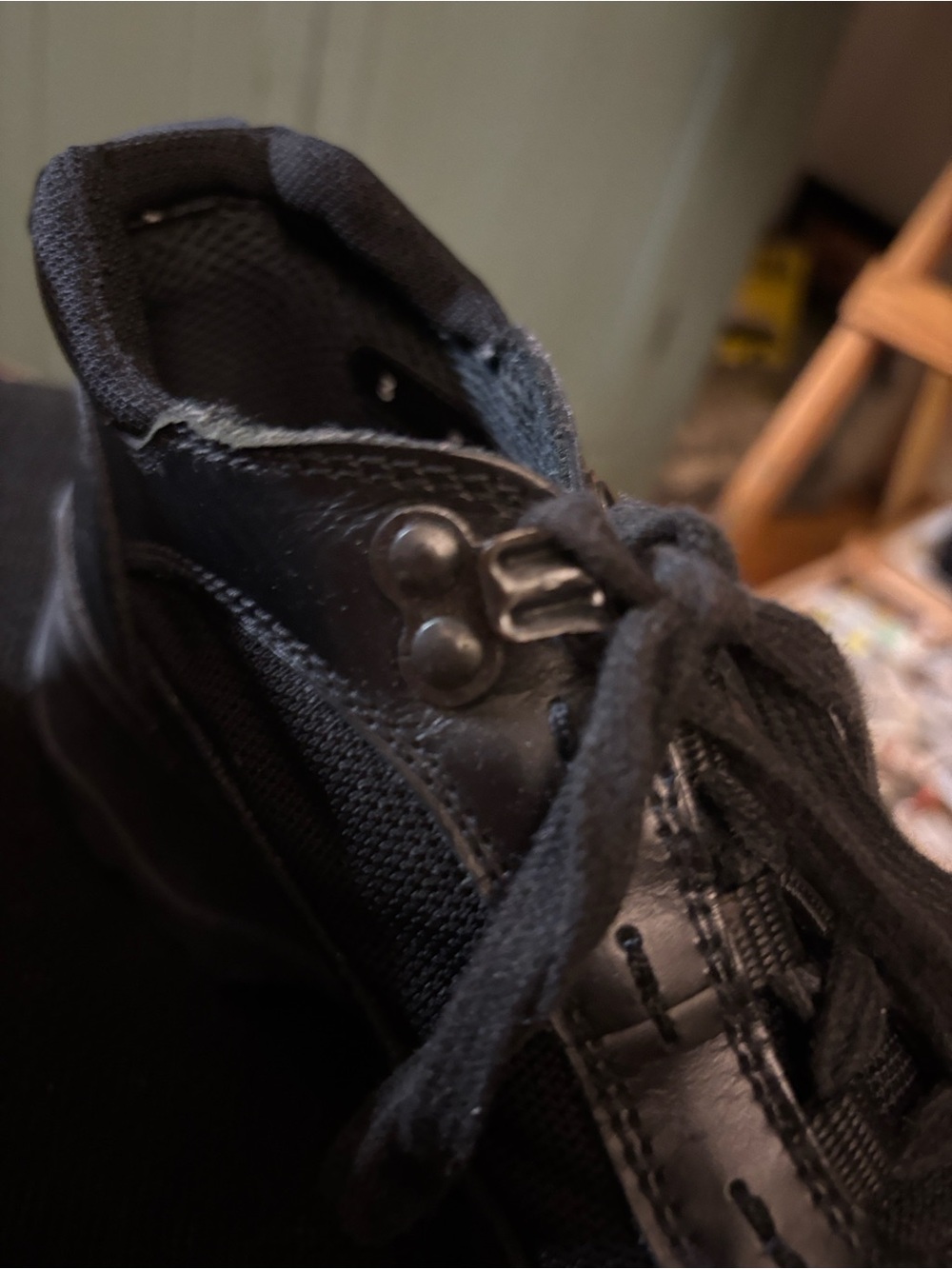 Prada Black Lace-Up Platform Sneakers - Picture 4 of 5